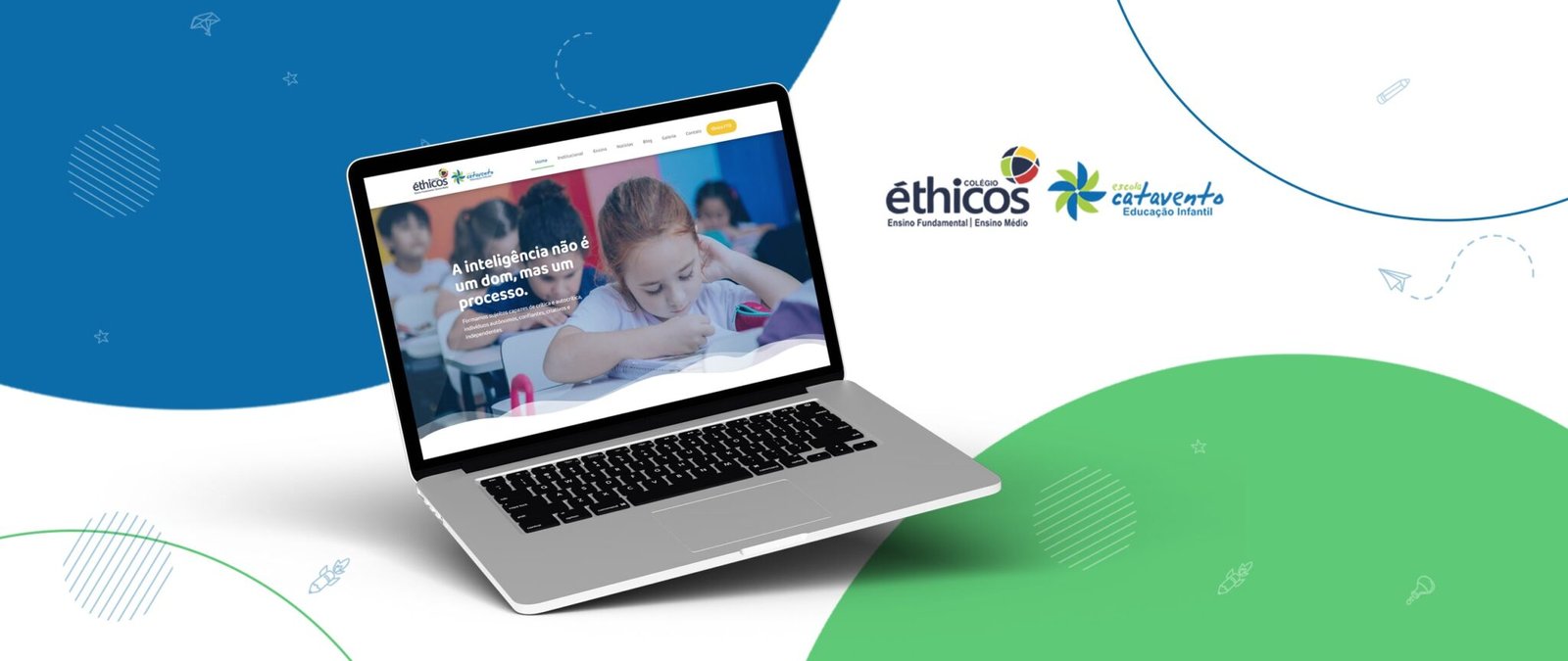 Site Colégio Éthicos e Escola Catavento