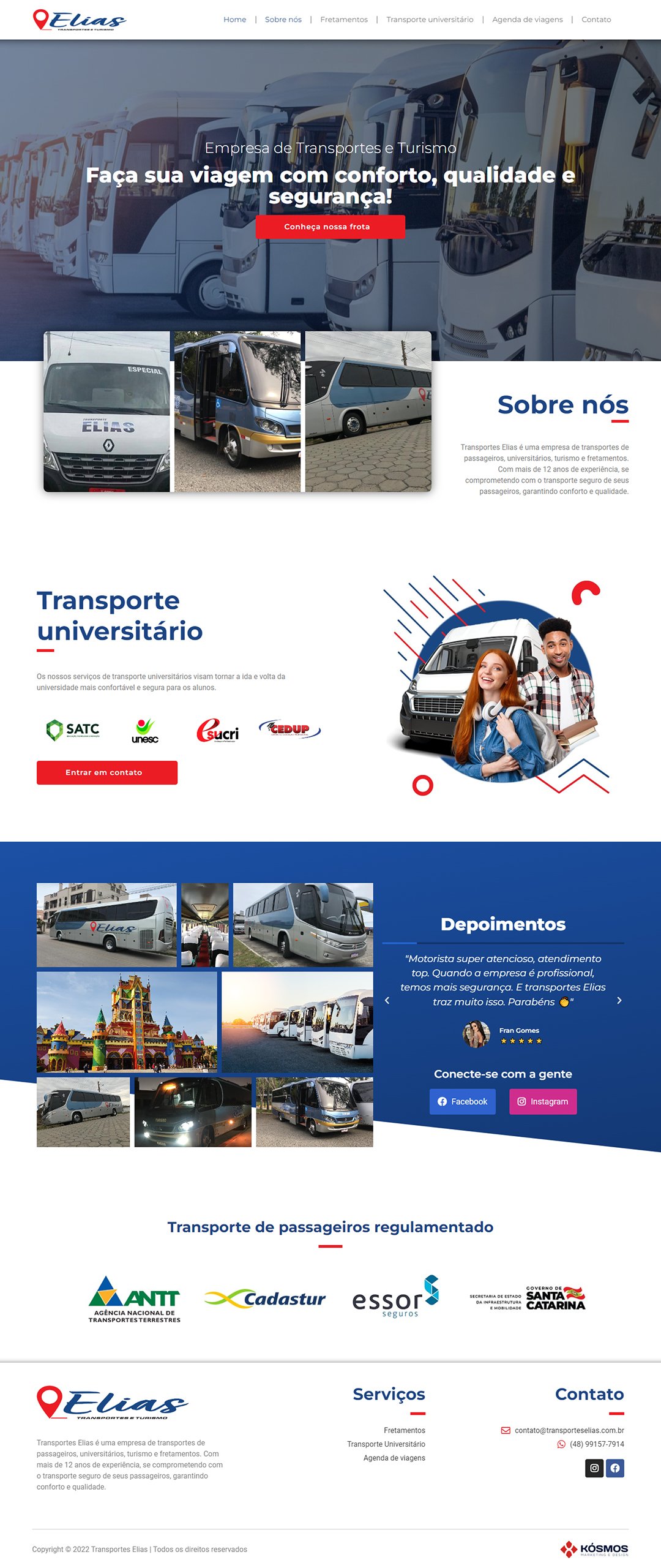 Site de Transporte e Turismo